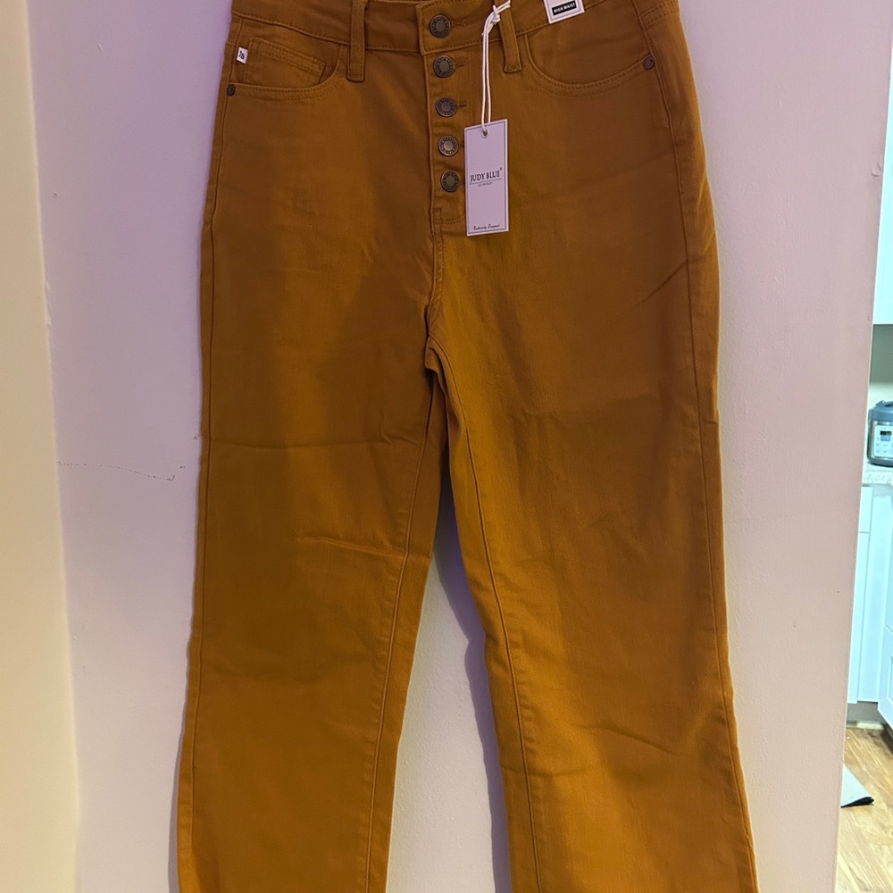 Judy Blue Yellow High Rise Jeans Relaxed Fit